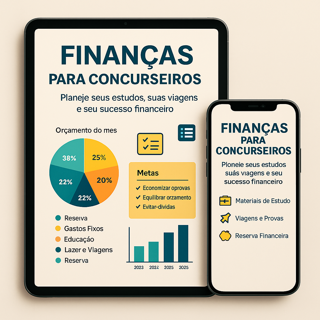 Mockup Finanças para Concurseiros